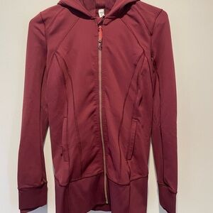 Lululemon Burgundy Zip-Up Hoodie Size 6